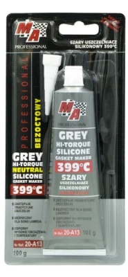 MA PROFESSIONAL - Šedý silikónový tmel 399 °C, 100g
