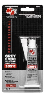 MA PROFESSIONAL - Šedý silikónový tmel 399 °C, 32g