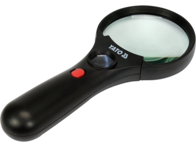 Yato - Lupa s osvetlením s dvoma šošovkami 192mm
