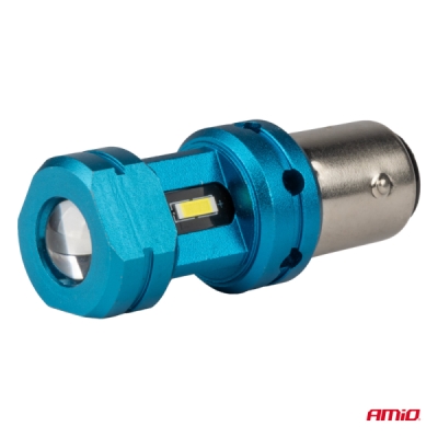 AMiO - LED žiarovky CANBUS 1157 BAY15D P21/5W 4SMD 1860 Biele 12V 24V