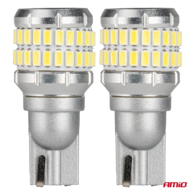 AMiO - LED žiarovky CANBUS T15 W16W 48SMD 4SMD 3014 3030 Biela 12V 24V
