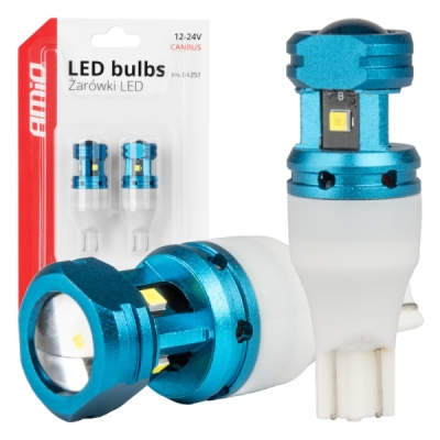 AMiO - LED žiarovky CANBUS T15 W16W 4SMD 1860XS Biela 12V 24V
