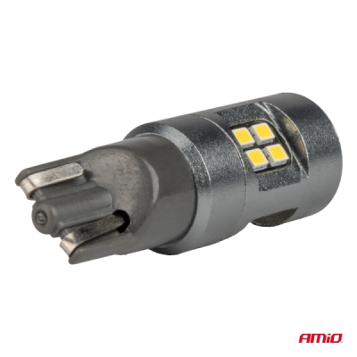 AMiO - LED žiarovky CANBUS T10 W5W 16SMD 2016 Biele 12V/24V