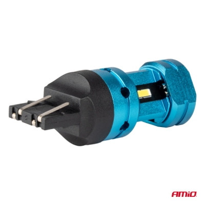 AMiO - LED žiarovky CANBUS T20 7443 W21/5W 4SMD 1860 Biela 12V 24V
