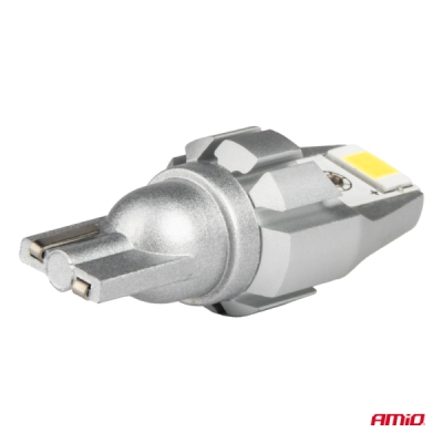 AMiO - LED CANBUS T15 W16W 2SMD 3570 Biela 12V 24V žiarovky