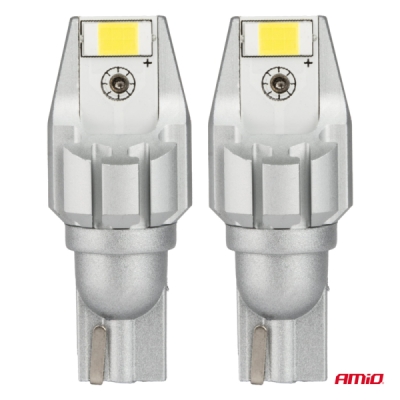 AMiO - LED CANBUS T15 W16W 2SMD 3570 Biela 12V 24V žiarovky