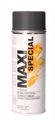 MAXICOLOR - Čierna farba teplu vzdorná do 800 °C 400ml