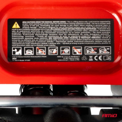 AMiO - Hydraulický nízkoprofilový zdvihák 3T CE 75/510mm