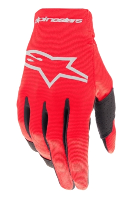ALPINESTARS - Rukavice RADAR, (červená/strieborná, veľ. S)