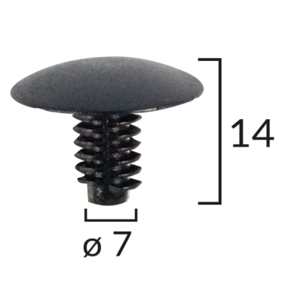 Montážna spinka cc,tipo čierna (balenie 10 ks) 10131