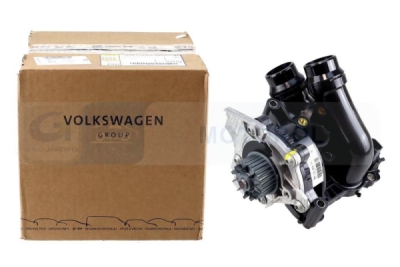 OEM VAG - Pumpa vody AUDI A4 2.0 TFSI 08- (komplet s obrubou a termostatom) 06H121026ED