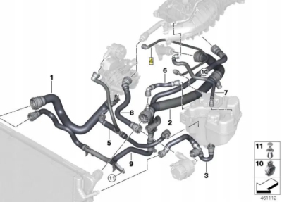 Kondenzátor expanznej nádržky BMW 17128602668
