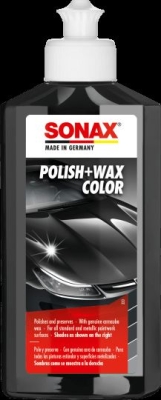 SONAX - Leštenka s voskom čierna 250ml