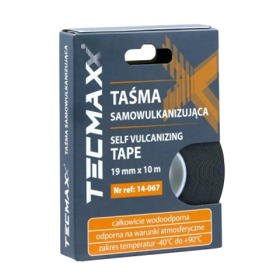 TECMAXX - Samovulkanizačná gumová páska čierna -40 °C, +90 °C