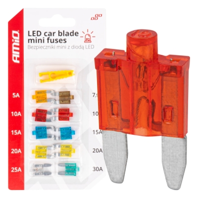AMiO - Autopoistky nožové mini s led diódou 10 ks