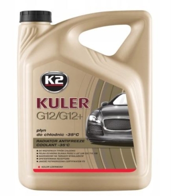 K2 - Nemrznúca zmes červená (G12/G12+) -35°C 5L