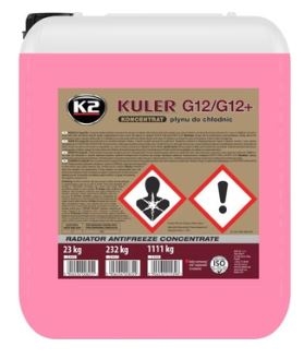 K2 - Nemrznúca zmes červená (G12/G12+) koncentrát 20L
