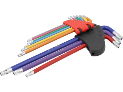 Yato - Sada farebných kľúčov extra dlhé TORX T10 - T50 9ks
