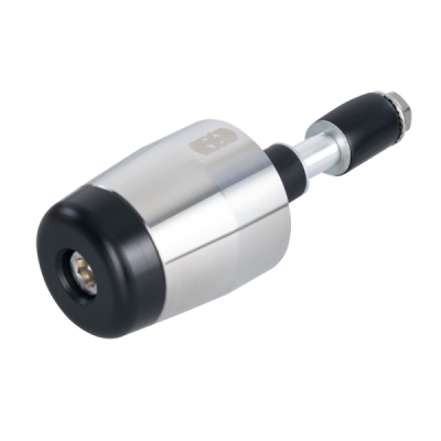 OXFORD - závažie riadidiel BAR END s redukciou pre vnútorný priemer 13 a 18 mm (vonkajší 22 a 28,6 mm), (strieborné/čierne, pár)