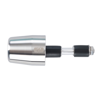 OXFORD - závažie riadidiel BAR END s redukciou pre vnútorný priemer 13 a 18 mm (vonkajšie 22 a 28,6 mm), (strieborné, pár)