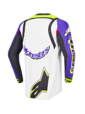 ALPINESTARS - dres SUPERTECH SX limitovaná edícia DIRT STUDIOS, (biela/fialová/ružová/žltá fluo, veľ. S)