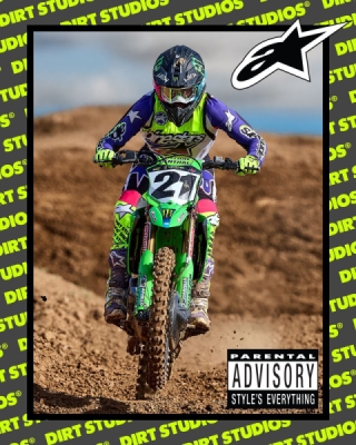ALPINESTARS - dres SUPERTECH SX limitovaná edícia DIRT STUDIOS, (biela/fialová/ružová/žltá fluo, veľ. S)