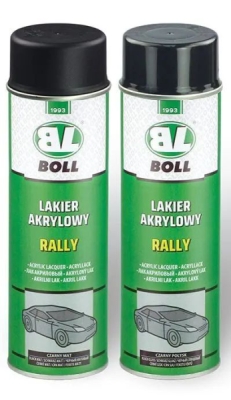 BOLL - Čierny akrylový lak RALLY matný 500ml