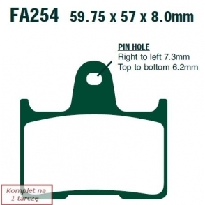 EBC - Brzdové doštičky SUZUKI GSXR 600 (04-05)/ GSXR 1000 (04)/ GSXR 1000 (01-02)/ GSX 1400 (01-07)/ GSF 650 (FAIRED BANDIT ABS) (05-06)