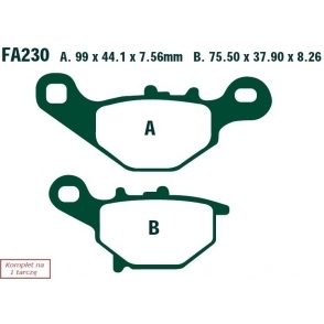 EBC - Brzdové doštičky SUZUKI DR-Z 125 (03-13)