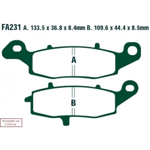 EBC - Brzdové doštičky SUZUKI SV 650 (BEZ ABS) (99-02)/ GSX 750 (03-06)/ GSF 600 (00-04)/ DL 650 V-STROM ABS (07-11)/ DL 1000 V-STROM (02-10