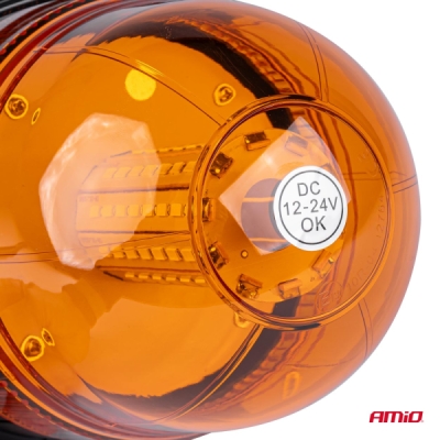 AMiO - Výstražný LED maják WAR09M, ECE R10 60LED 12/24V IP56