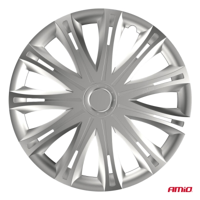 Versaco - Puklice Spark 14” strieborná sada 4ks COLOR BOX