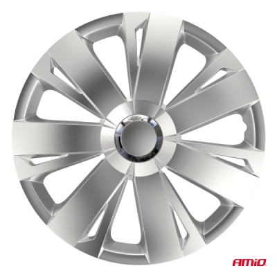 Versaco - Puklice Energy 15” strieborná sada 4ks COLOR BOX