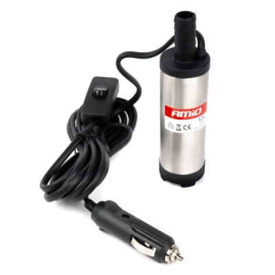 AMiO - Elektrické čerpadlo na naftu 12V ponorné, priemer 38 mm -súprava s hadicou