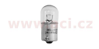 žárovka R5W 24V 5W (patice BA15s) HELLA (sada 10 ks)