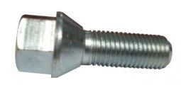 Skrutka kolesa M12 × 1,5, závit 28 mm, kužeľové sedlo, kľúč 17 mm