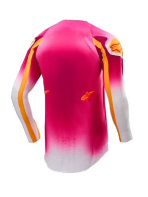 ALPINESTARS - dres SUPERTECH SX AFD limitovaná edícia MIG, (ružová fluo/biela/oranžová, veľ. M)