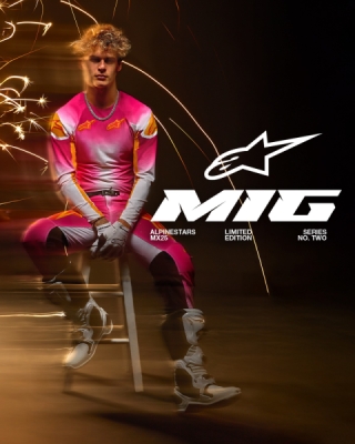 ALPINESTARS - dres SUPERTECH SX AFD limitovaná edícia MIG, (ružová fluo/biela/oranžová, veľ. XL)