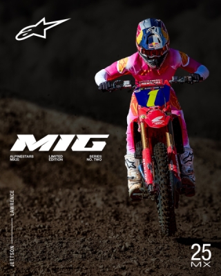 ALPINESTARS - dres SUPERTECH SX AFD limitovaná edícia MIG, (ružová fluo/biela/oranžová, veľ. L)