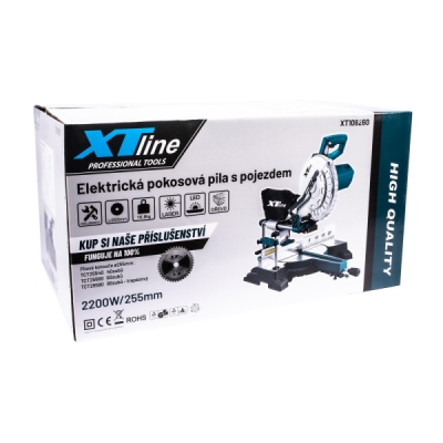 XTline - Pokosová píla s laserom 255mm 2200W