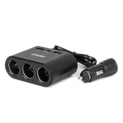 AMiO - Predlžovacia zásuvka 2x USB-A 1x USB-C 12/24V 120W 70cm