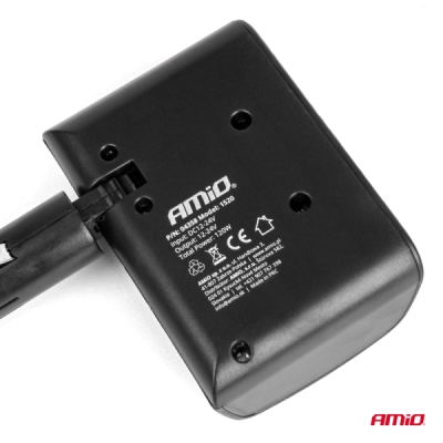 AMiO - Predlžovacia zásuvka 12/24V 120W 90°