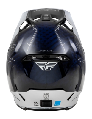 FLY RACING - prilba FORMULA S CARBON, (modrá/strieborná, veľ. 2XL)