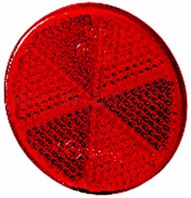 univerzální odrazka kulatá, samolepící, červená (průměr 60 mm)
