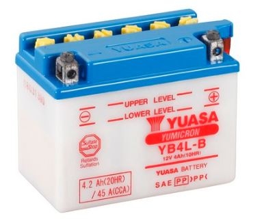 YUASA - Motobatéria Yumicron 12V, 4Ah, 45A, P+