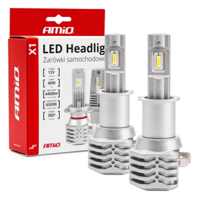 AMiO - LED žiarovky hlavného svietenia H3 X1 Series AMiO