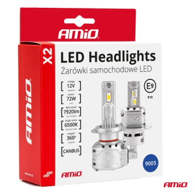 AMiO - LED žiarovky hlavného svietenia HB4 9006 X2 Series