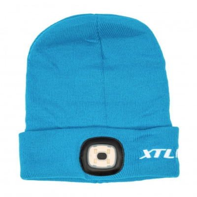 XTline - Čiapka so svetlom 3,7V modrá s logom