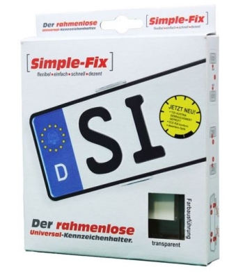 Podložka špz Simple Fix 2ks transparent veľ.112mm 583526