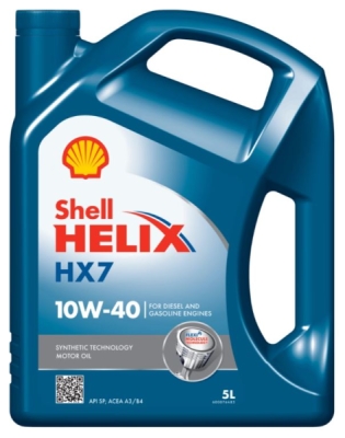 Shell - Motorový olej Helix HX7 10W40, 5L